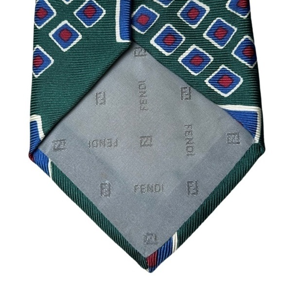 FENDI MENS 100% SILK SETA NECK TIE 3.5”x60” - Picture 2 of 7